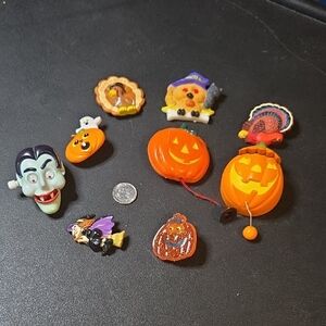 Halloween and Thanksgiving Themed Pins and Brooches